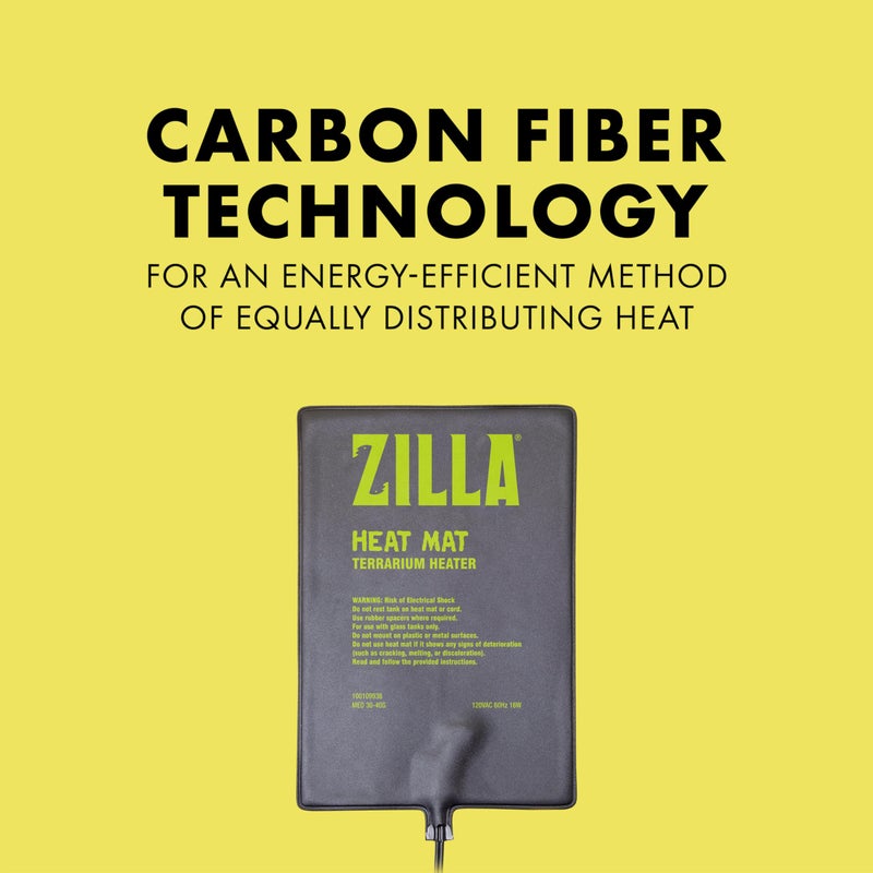 Zilla Heat Mat, Terrarium Heater for Reptiles, Snakes (Ball Pythons, Corn Snakes), Leopard Geckos, Tortoises, Amphibians and Arachnids, Medium, Fits 30-40 Gallon, 16 Watt - Image 2